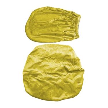 Imagem de Bothyi Capa para cadeira de computador, capa para cadeira de escritório, protetor de móveis divididos, poliéster, à prova de poeira e óleo, de encosto, Amarelo Verde