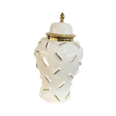 Imagem de Fenteer Jarra de Gengibre em Porcelana para Armazenamento E Exibição, S