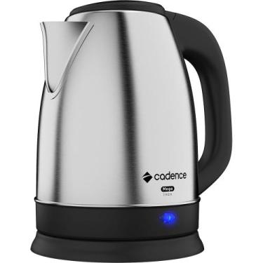 Imagem de Chaleira Elétrica Cadence Mega Inox 1,9L, Prata e Preto, 220V
