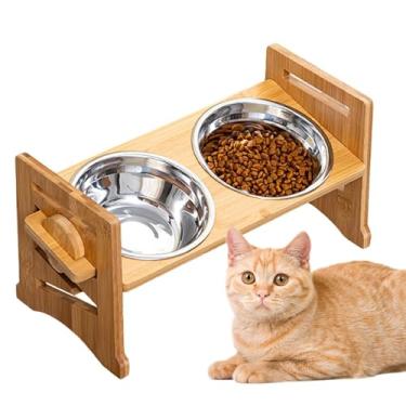 Imagem de Taça Elevada Para Cães | Suporte Ajustável Para Tigelas De Ração - Pratos Para Comida Água Em Casa Jardim
