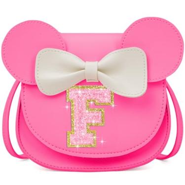 Imagem de OYLOLA Presentes de aniversário para meninas de 3, 4, 5, 6, 7 e 8 anos de idade, bolsa infantil para meninas, meninas, presentes, Rosa brilhante, F