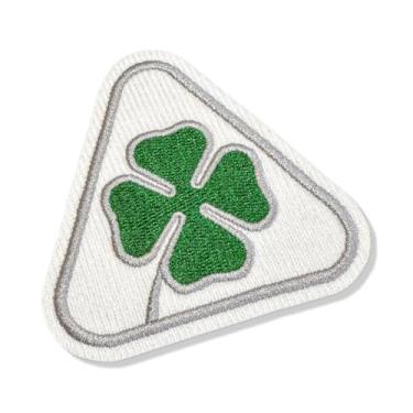 Imagem de CAR071-001 Quadrifólio Patch Bordado 7,6×7,6cm (D-Arquivo Matriz para bordar.)