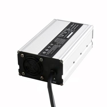 Imagem de Lzyjckh Carregador de Bateria de Chumbo-Ácido 24V 25A 900W Carga lenta e múltiplas opções de saída para Empilhadeiras, Transpaleteiras, Carrinhos de Golfe - Baterias AGM/GEL/Úmidas,Silver,A6