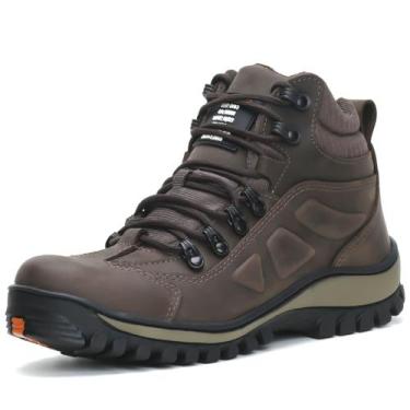 Imagem de Bota Coturno de Segurança em Couro com CA Palmilha em Gel Free Jump 19