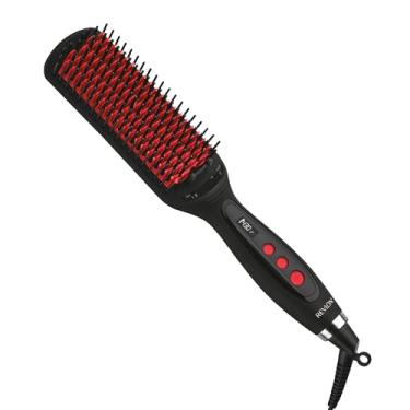 Imagem de REVLON SmoothStay XL Alisador de cabelo – Escova alisadora aquecida para resultados sedosos e lisos de longa duração, bloqueia a umidade com redução de estática e frizz