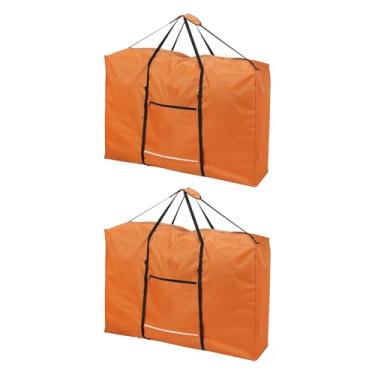 Imagem de PATIKIL Bolsa dobrável de armazenamento de mesa, 2 peças 600D resistente à prova d'água bolsa de armazenamento para cadeira dobrável com alça para cadeira de rodas com gravidade zero, 109 cm C x 73 cm