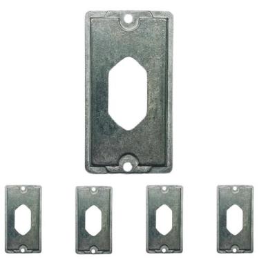 Imagem de 5 Placa Condulete Alumínio 3/4 1 Tomada Padrão Pb Sieg