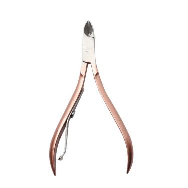 Imagem de Alicate De Unha Cuticula Aço Inox Profissional Rosê