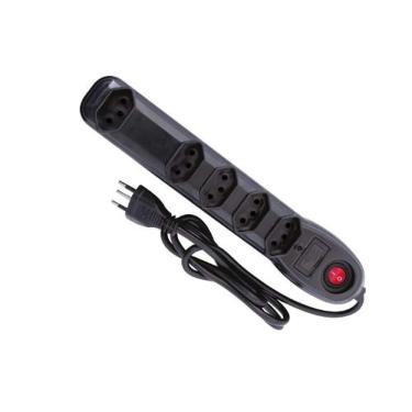 Imagem de Filtro De Linha 4 Tomadas 1 Metro Megatron - Proteção Contra Curto E Sobrecarga