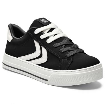 Imagem de Tênis Casual Via Marte 027-025-02 Feminino - Preto/Branco
