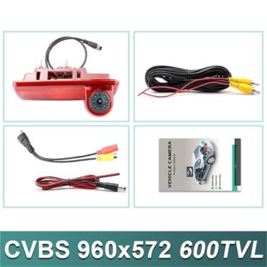 Imagem de GreenYi AHD 1080P Câmera de visão traseira para veículo com luz de freio compatível com Renault Trafic/Compatível com Vauxhall Compatível com Opel Vivaro/Compatível com Nissan NV300 Compatível com Fia