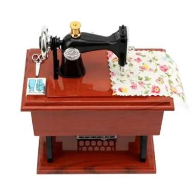 Imagem de Caixa De Música Vintage Para Máquina De Costura, Modelo De Decoração P