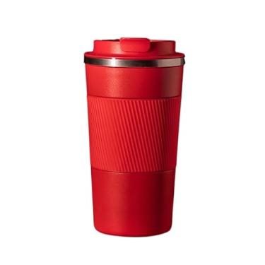 Imagem de Caneca Copo Térmico com Tampa Aço Inox Quente E Frio 420/500ML—1469/NEW (vemelho)