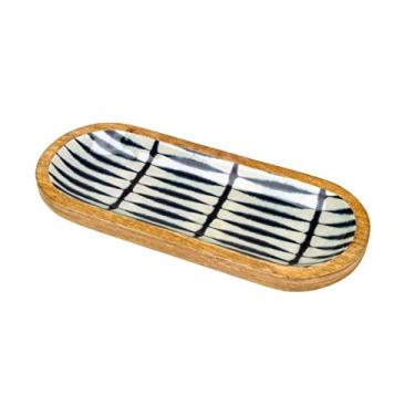 Imagem de TRAVESSA DE MADEIRA BLUE 30X12X2,5cm