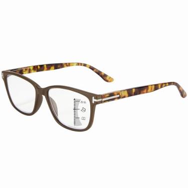 Imagem de GHDBFMB Óculos de leitura progressiva fotocromáticos multifocais fotocromáticos com bloqueio de luz azul sem linha dobradiça de mola 1,5