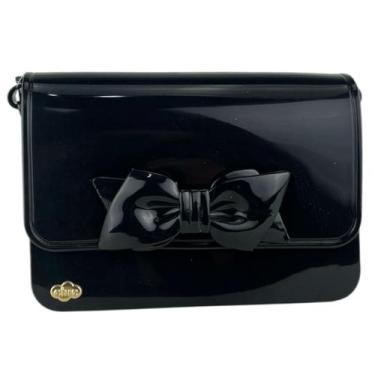 Imagem de Bolsa Infantil Charmosinha Chic Glitter Com Alça Regulavel, Preto, Peq