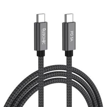 Imagem de Cabo Hubonic USB C Para USB C 3.2, Gen2, De 20 Gbps, 2 Metros, Carregamento Rápido, Pd100w, PC, Celular, Tablets. Laptops