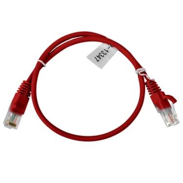 Imagem de Cabo de Rede Cat6 100% Cobre 0,5m Homologado Anatel Vermelho