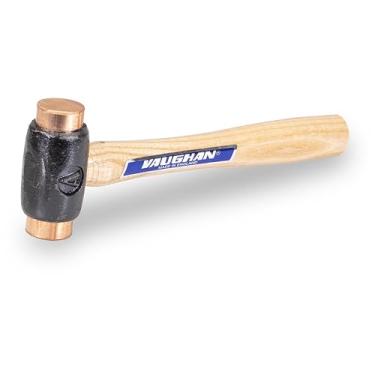 Imagem de VAUGHAN Martelo facial de cobre, cabeça de ferro maleável, martelo macio, C100, VN58008