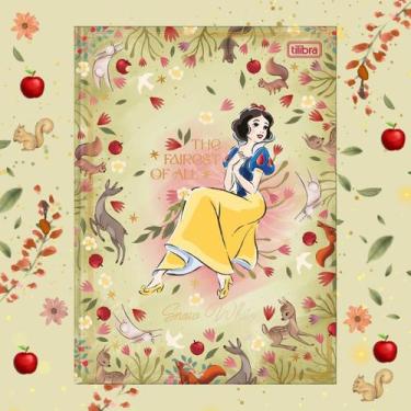 Imagem de Caderno Colegial Brochura Branca de Neve Snow White 17,6 x 23,9cm 80 F