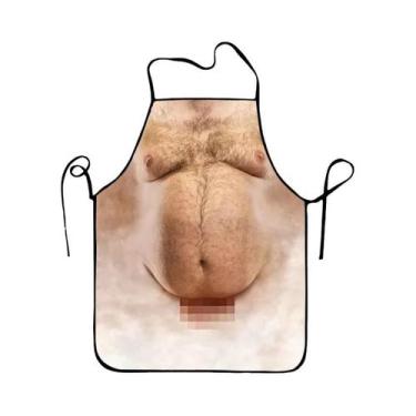 Imagem de Avental Elegante Impresso Humorístico Para Cozinha Doméstica Churrasco