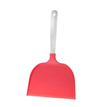 Imagem de Bothyi Pá de náilon para panquecas, ferramenta para virar panquecas, espátula para ovos, hambúrgueres, espátula extra grande para peixes, utensílios de, Vermelho
