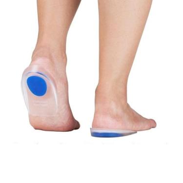 Imagem de Palmilha de Silicone Ortopédica para Alívio de Dores nos Pés, Absorção de Impacto Calcanhar Alivia Dores no Calcanhar Pernas. Colunas Esporão .Tendinite. Usada Para horas de Trabalho de Pe