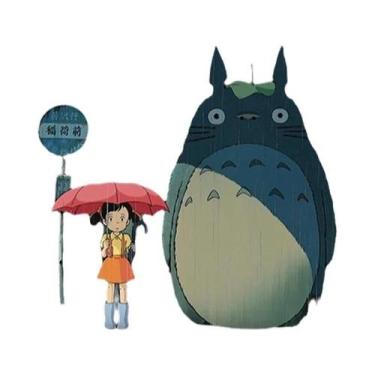 Imagem de Decoração De Café Infantil Quarto Hayao Miyazaki Anime Tela Pintura Me