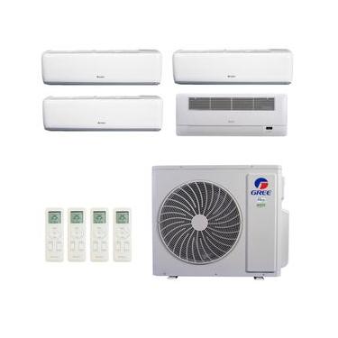 Imagem de Ar-Condicionado Multi Split Inverter R-32 Gree 48.000 (3x Evap HW 12.000 + 1x Evap Cassete 1 Via 22.000) Quente/Frio 220V