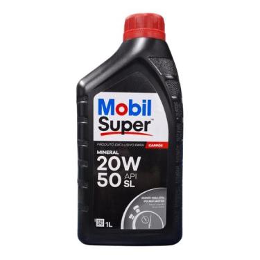 Imagem de Óleo de Motor Mobil Super 20W-50 Mineral 1L - Lubrificante Formulado P