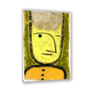 Imagem de Paul Klee arte de parede em tela amarelo-verde pôster vintage clássico pintura a óleo pintura mestre impressão adequada sala de estar escritório decoração de parede legal 45x30cm (45.7x30.5 cm