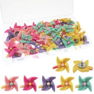 Imagem de yyangz 1 caixa de 50 peças de pinos criativos coloridos de resina grandes para quadro de avisos decorativos para quadros de avisos, quadros de cortiça, mapas montados na parede, notas, fotos