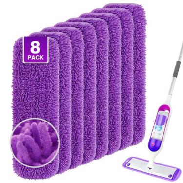 Imagem de Esfregões UNIMADE, reutilizáveis para Swiffer PowerMop, pacote com 8, 
