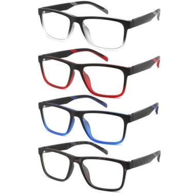 Imagem de Óculos de leitura acavefox, pacote com 4, 2.25, bloqueador de luz azul