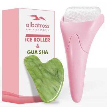 Imagem de Facial Ice Roller e Gua Sha Set Albatross Health New England