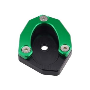 Imagem de jininshengxindianzi Compatible With Z650 Z800 Z900RS Cafe Kickstand Sidestand Extension Enlarger Pad Modified Side Support Seat Small Foot Pad(Green)