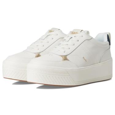 Imagem de Keds Tênis feminino Skyler II com cadarço, Couro branco neve/azul-marinho, 38