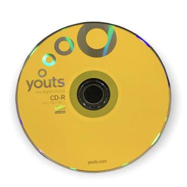 Imagem de Cd-r  envelope youts colorful 52x/700mb/80min - cores (unidade), Amare