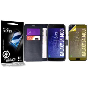 Imagem de Capa Carteira + Película De Gel compatível Galaxy J4 J400 5.5 - Cell I
