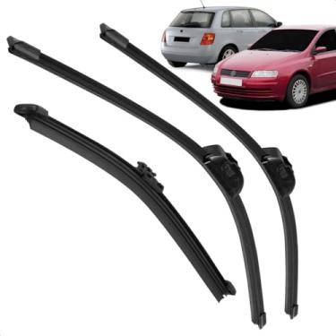 Imagem de Kit Completo 3 Palhetas Limpador Parabrisa Silicone Stilo 2005 a 2011