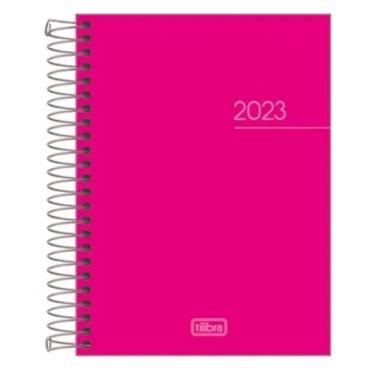 Imagem de Agenda Pepper 160 Folhas Espiral 117x164mm Rosa 2023 - Tilibra