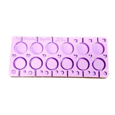 Imagem de L8 Molde de silicone pirulito chocalho para decorar - confeitaria dos 
