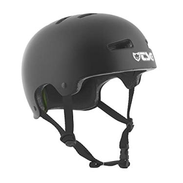 Imagem de TSG Capacete Evolution Bike & Skate Com Ajuste Confortável Em Preto Acetinado, Para Ciclismo, Bmx, Skate, Patins, Roller Derby, E-Board, E-Skating, Longboard, Patinação (Cetim G/Gg 57-59 Cm)