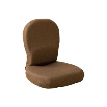 Imagem de GRFIT Cadeira de chão portátil, cadeira de encosto ajustável para sofá preguiçoso, cadeira de assento de chão, móveis de sala de estar, janela de sacada, tatami, cadeira sem pernas para trabalhar, ler