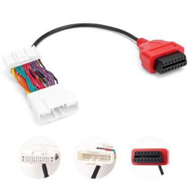 Imagem de YIBEICO Cabo adaptador OBD2 para T-esla Modelo 3 26 pinos para conector de 16 pinos