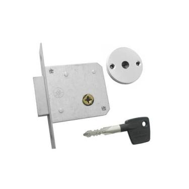 Imagem de Fechadura Auxiliar Tetra Chave Ip Cromada 2000 Aliança - ALIANCA