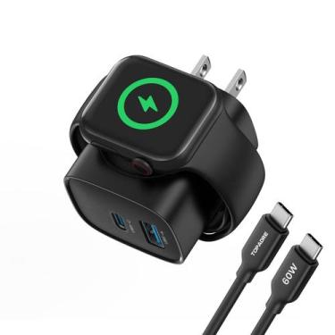 Imagem de Carregador TOPADRE para Apple Watch com bloco de carregamento rápido d