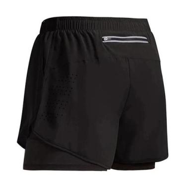 Imagem de Calções de Corrida Masculinos - Dupla Camada, Secagem Rápida para Fitn