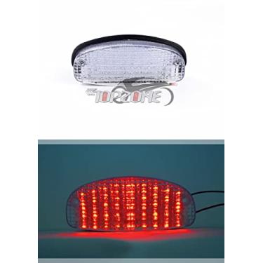 Imagem de TOPZONE Compatível com Honda 1999 - 2007 VT1100C - SHADOW SPIRIT; SUZUKI GS500 2004-2009; 1998-2002 CB600 Hornet; Lanterna traseira de freio de motocicleta