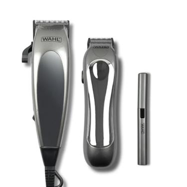 Imagem de Kit completo para corte de cabelo com máquinas profissionais acessórios e pente para cabelo 220V